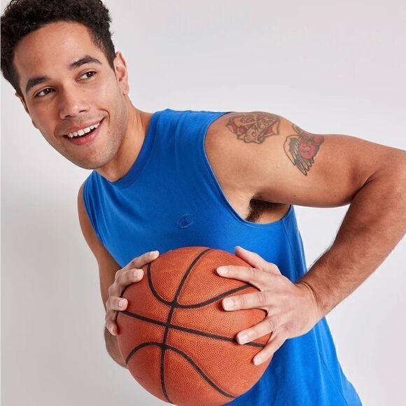 New Champion Men’s Classic Muscle T-Shirt Black Size Small - Picture 6 of 7